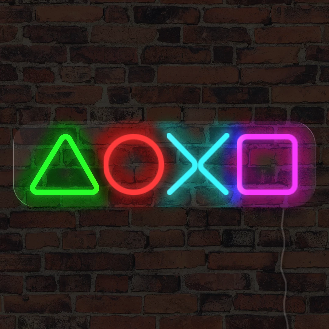 Playstation - LED neon dekoráció