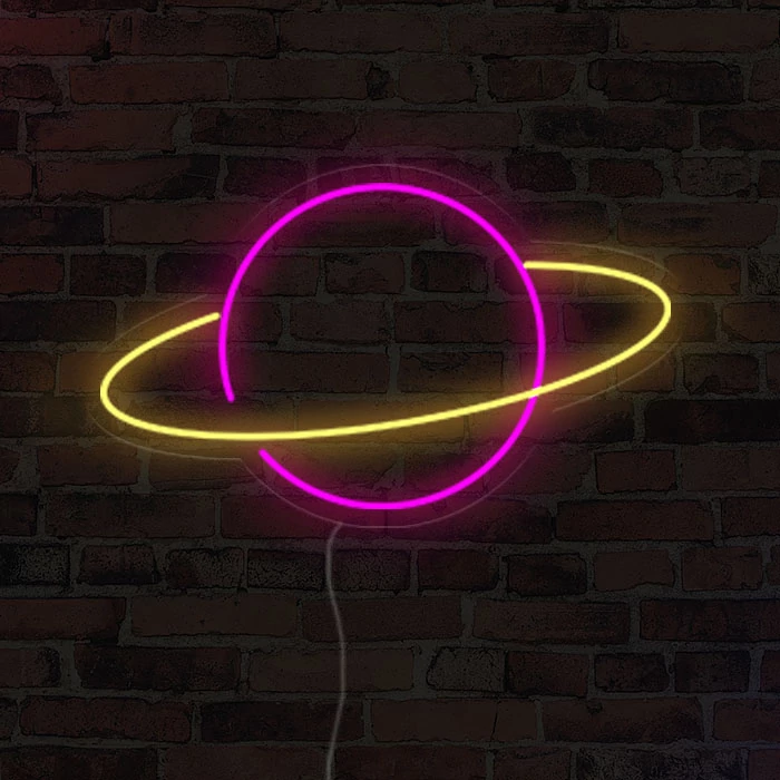 Saturn - LED neon dekoráció